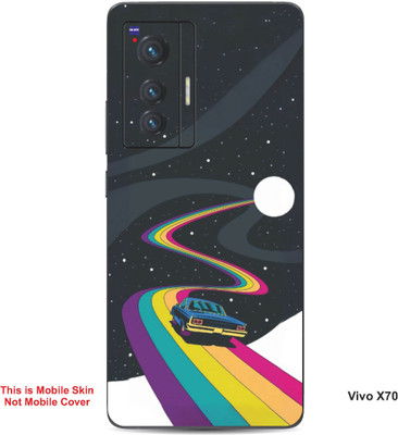 VYBE The Smart Choice Vivo X70 Art Embossed Mobile Skin(Gunmoke 12)
