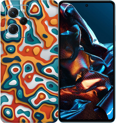 SkinoMania POCO X5 Pro 5G Mobile Skin(Multicolor pour-art)