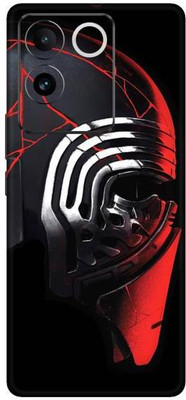 Vcare GadGets Red Black White Vivo T2 Pro 5G Mobile Skin(Multicolor)