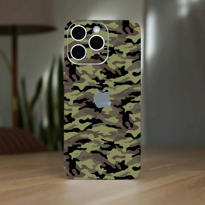 TJ CREATION Apple iPhone 15 pro Mobile Skin(Ulltra Super Camo_ange Skin With High Matte Finish., Mobile Skin (Back+Side+Camera))