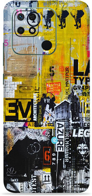 SkinoMania Redmi 10c Mobile Skin(Multicolor Abstract-Azure)