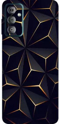 BUGGU Samsung Galaxy F23 5G Mobile Skin(Ultra Super Black Abstract Shape Skin With High Mattte Finish.)