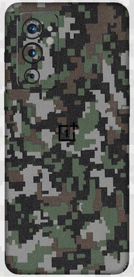Vcare GadGets One Plus 9 RT 5G Skin Back Side With Camera Protection High Quality Premium Mobile Skin(Design Military)