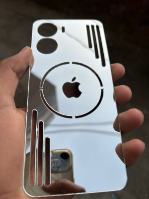 TWUAOP VIVO Y56 5G MIRROR BACK PANNEL ACRYLIC SHEET MERO APPLE Mobile Skin(Silver)