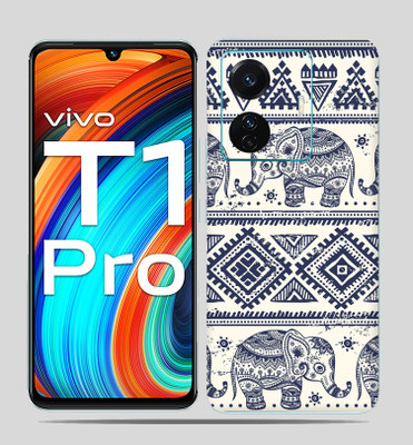 SkinoMania Vivo T1 Pro (5g) Mobile Skin(-Indian Print Multicolor Mobile skin)