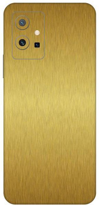 Vcare GadGets Brushed Gold vivo Y75 5G Mobile Skin(Brushed Gold)