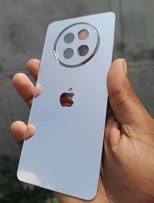 MOKPLZ REALME C65 5G BACK PANNEL MIRROR ACRYLIC SHEET Mobile Skin(Silver)