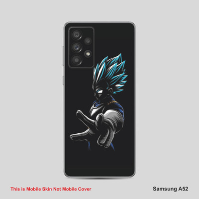 VYBE The Smart Choice SAMSUNG A52 Goku Mobile Skin Mobile Skin(Alabaster Black B39)