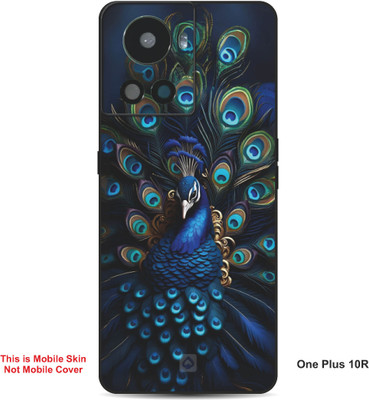 VYBE The Smart Choice One Plus 10R Peacock Embossed Mobile Skin(Chathams Blue 30)