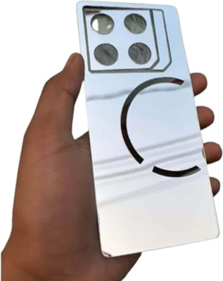 Mokteck INFINIX GT 20 PRO SILVER_Glossy Glass Finish Back Panel Skin with Logo Mobile Skin(Silver)