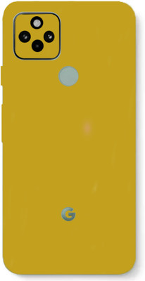 TJ CREATION Google Pixel 5 Mobile Skin(Ultra Super Golden Matte Skin With High Matte Finish.)