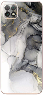 FCS Huawei Enjoy 20 5G Printed Back skin Mobile Skin(White Marble)