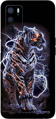 yug emporium OPPO A16 3D BLACK PANTHER DESIGN PATTERN THEME BACK SKIN STICKERS Mobile Skin(Black)