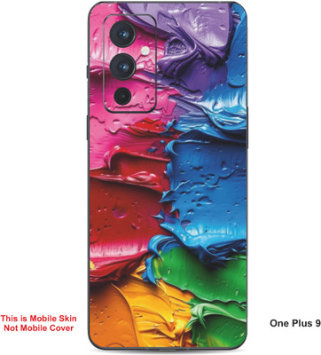 VYBE The Smart Choice One Plus 9 Pattern Embossed Mobile Skin(Rose Madder A4)