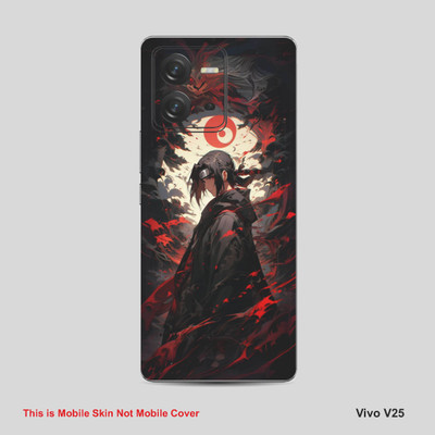 VYBE The Smart Choice Vivo V25 Naruto Mobile Skin Mobile Skin(Orangy Red 07)