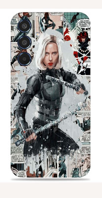 SkinoMania Samsung Galaxy M35 5G Mobile Skin(Black Widow Comic)