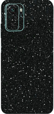 TJ CREATION Redmi Note 10s Mobile Skin(Ultra Super Black Glitter Skin With High Matte Finish., Mobile Skin (Back+Side+Camera))