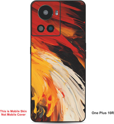 VYBE The Smart Choice One Plus 10R Art Embossed Mobile Skin(Burnt Umber A9)