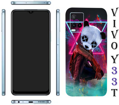 TJ CREATION Vivo Y33T Mobile Skin(Ultra Super Panda Party Mood Skin With High Matte Finish.)