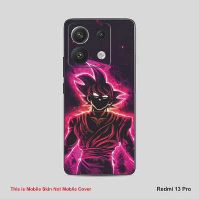 VYBE The Smart Choice Redmi 13 Pro Goku Mobile Skin Mobile Skin(Wine Berry A19)