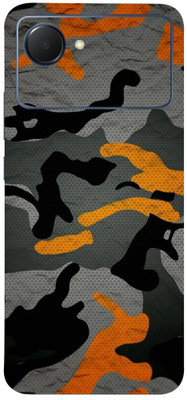LAMHA Narzo 50i Prime, narzo 50i prime, Oppo Mobile Skin(Ultra Super Military Orange Camouflage Wrap Sticker With High Matte Finish.)