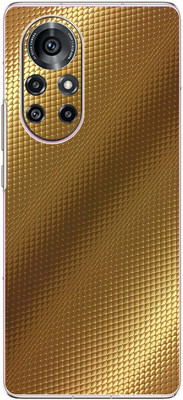 FCS Huawei nova 8 5G Printed Back skin Mobile Skin(Carbon Fiber Gold Texture)