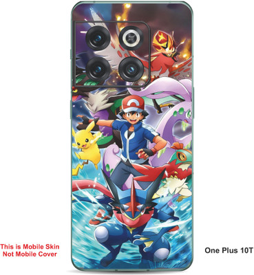 VYBE The Smart Choice One Plus 10T Pokemon Embossed Mobile Skin(MultiColour 25)
