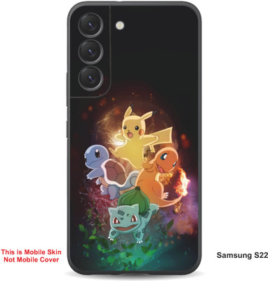 VYBE The Smart Choice Samsung S22 Pokemon Embossed Mobile Skin(Café Noir 8)