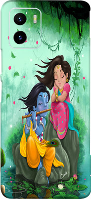 TJ CREATION Vivo Y15c 5g Mobile Skin(Ultra Super Radha Sang Kanha Skin With High Matte Finish.)