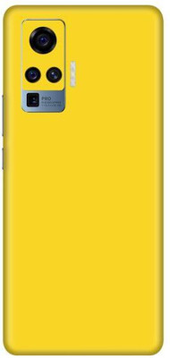 Vcare GadGets Vivo X50 Pro Mobile Skin(Yellow Matte)