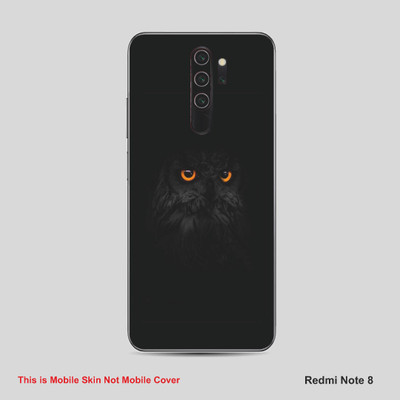 VYBE The Smart Choice Redmi Note 8 Owl Mobile Skin Mobile Skin(Black A25)