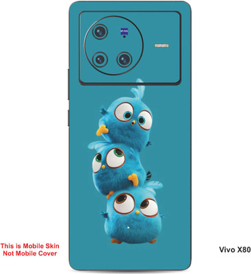 VYBE The Smart Choice Vivo X80 Jay,Jake & Jim Embossed Mobile Skin(Sea Blue B12)