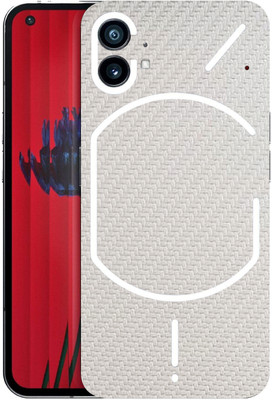 AsSkin Nothing Phone 1, nothing phone 1, nothing Mobile Skin(Ultra Super White Carbon Fiber With High Matte Finish.Skin..)