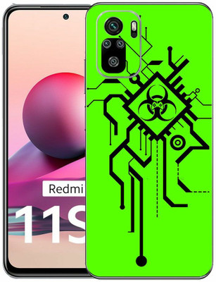 FCS Redmi Note 11SE Printed Back skin Mobile Skin(Green Tato Skin)
