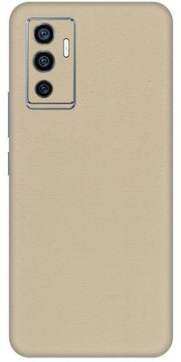 Vcare GadGets Y75 Cream Leather Back Side Premium Mobile Skin(Cream Leather)