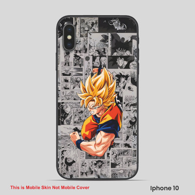 VYBE The Smart Choice iPhone 10 Anime Mobile Skin(Plum Purple 12)