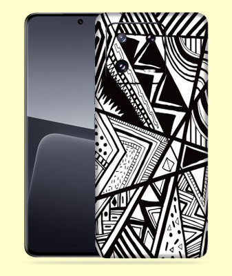 WeCre8 Skin's Xiaomi 13 Pro 5G Mobile Skin(Black And White Doodle Multicolor Mobile Skin)