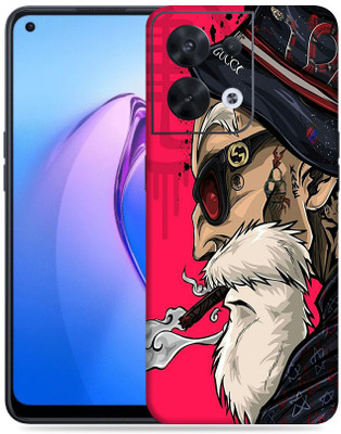 SkinoMania Oppo Reno 8 5G Mobile Skin(Multicolor Kame Illustrate)
