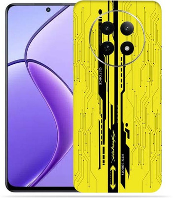 OggyBaba OggyBaba Realme 12X 5g Mobile Skin(Yellow CyberPunk)