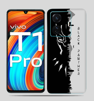 SkinoMania Vivo T1 Pro (5g) Mobile Skin(Black Panther Multicolor Mobile skin)