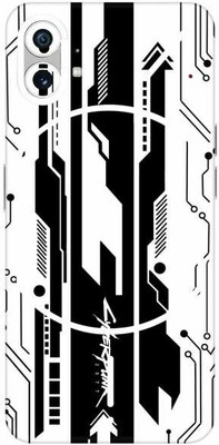 FCS Nothing Phone 1 Printed Back Skin: Cyber Punk White Mobile Skin(Cyber Punk White Skin)