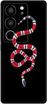 Vcare GadGets Black Red SNK Pattern Vivo V29 5G Mobile Skin(Multicolor)