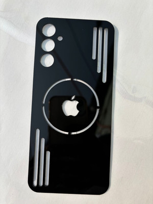 TWUAOP SAMSUNG GALAXY A14 5G ACRYLIC MIRROR BACK PANNEL MERO APPLE Mobile Skin(Black)
