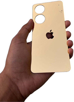 TWUAOP VIVO Y100 MOBILE SKIN ACRYLIC SHEET MIRROR BACK PANNEL APPLE Mobile Skin(Gold)