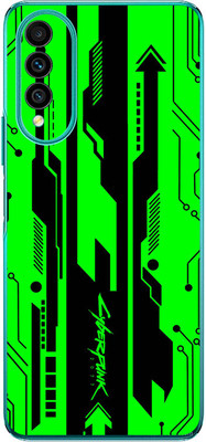 FCS Huawei nova 10z Printed Back skin Mobile Skin(Cyber Punk Green)
