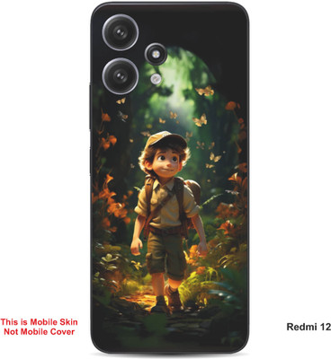 VYBE The Smart Choice Redmi 12 Animated Little Boy Mobile Skin(Light Moss Green A1)