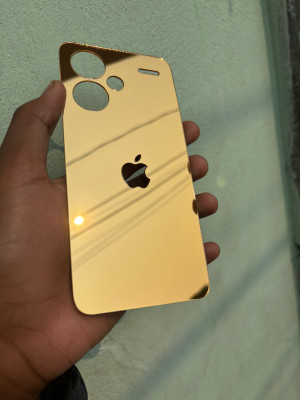 TWUAOP REDMI NOTE 13 PRO PLUS 5G ACRYLIC MIRROR BACK PANNEL Mobile Skin(Gold)