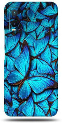 Mclaxa Butterfly Blue For Vivo T1X 4g Back Skin, Butterfly Blue, Vivo T1X 4G Mobile Skin(Butterfly Blue Matte Finish Skin With Super Matte Finish)