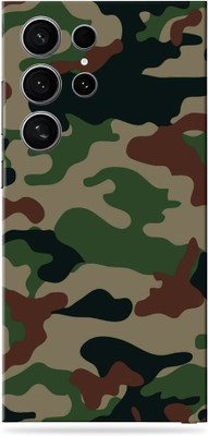 SkinoMania Samsung Galaxy S24 Ultra Premium Vinyl Mobile Skin (Multicolor) Mobile Skin(Green Camo)