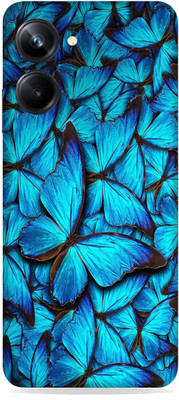 SkinoMania Realme 10 pro (5G) Mobile Skin(Blue butterfly)